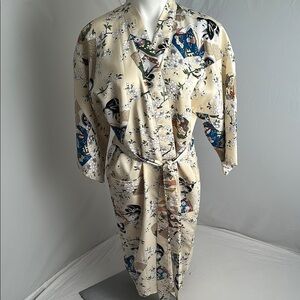 Amita Original Japanese multicolor robe with waist tie